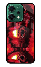 Fire Eye Oppo Reno14 5G Glass Case