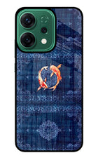 Koi Blue Oppo Reno14 5G Glass Case