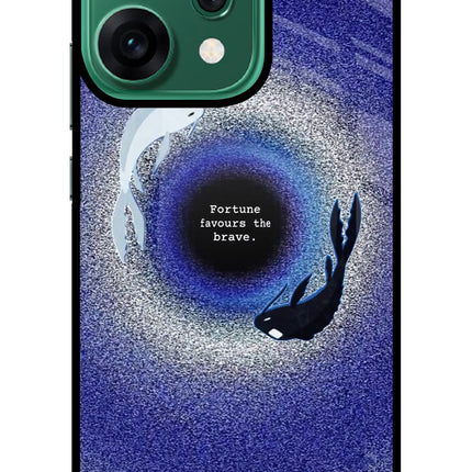 Dark Koi Oppo Reno14 5G Glass Case
