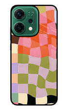 Wavy Grid Oppo Reno14 5G Glass Case