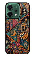Folk Print Oppo Reno14 5G Glass Case