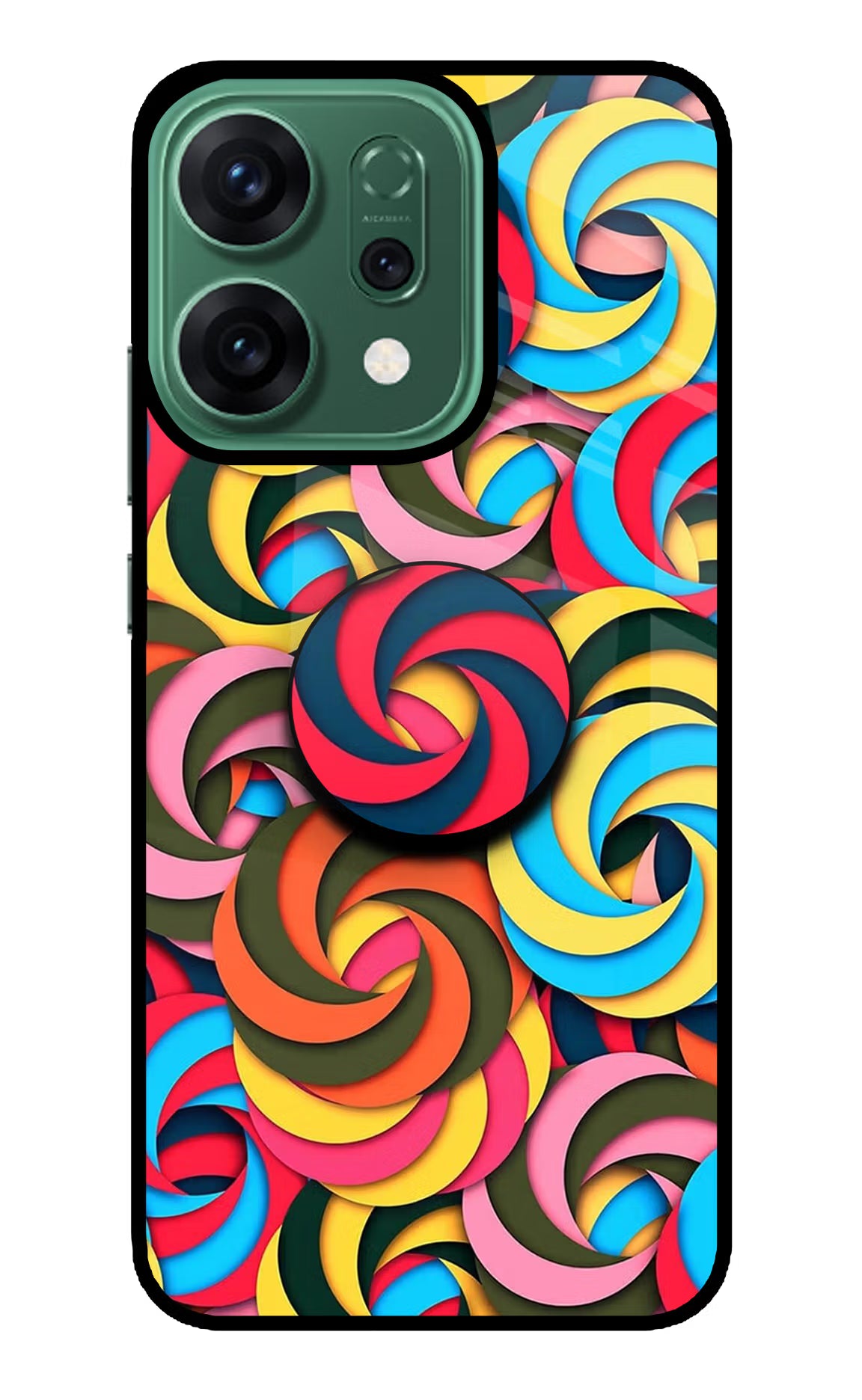 Spiral Pattern Oppo Reno14 5G Pop Case by Casekaro