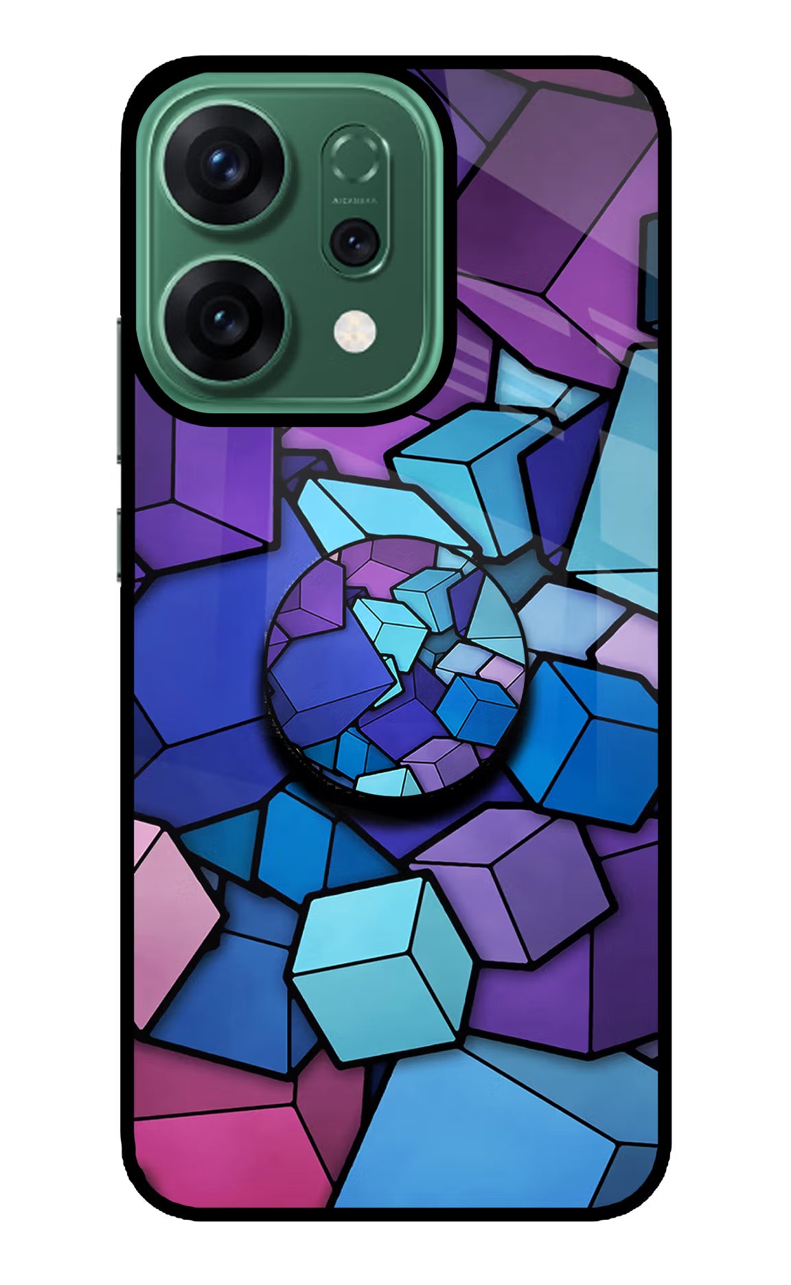 Cubic Abstract Oppo Reno14 5G Pop Case by Casekaro