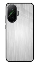 Wooden Grey Texture Poco F7 5G Glass Case