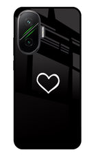 Heart Poco F7 5G Glass Case