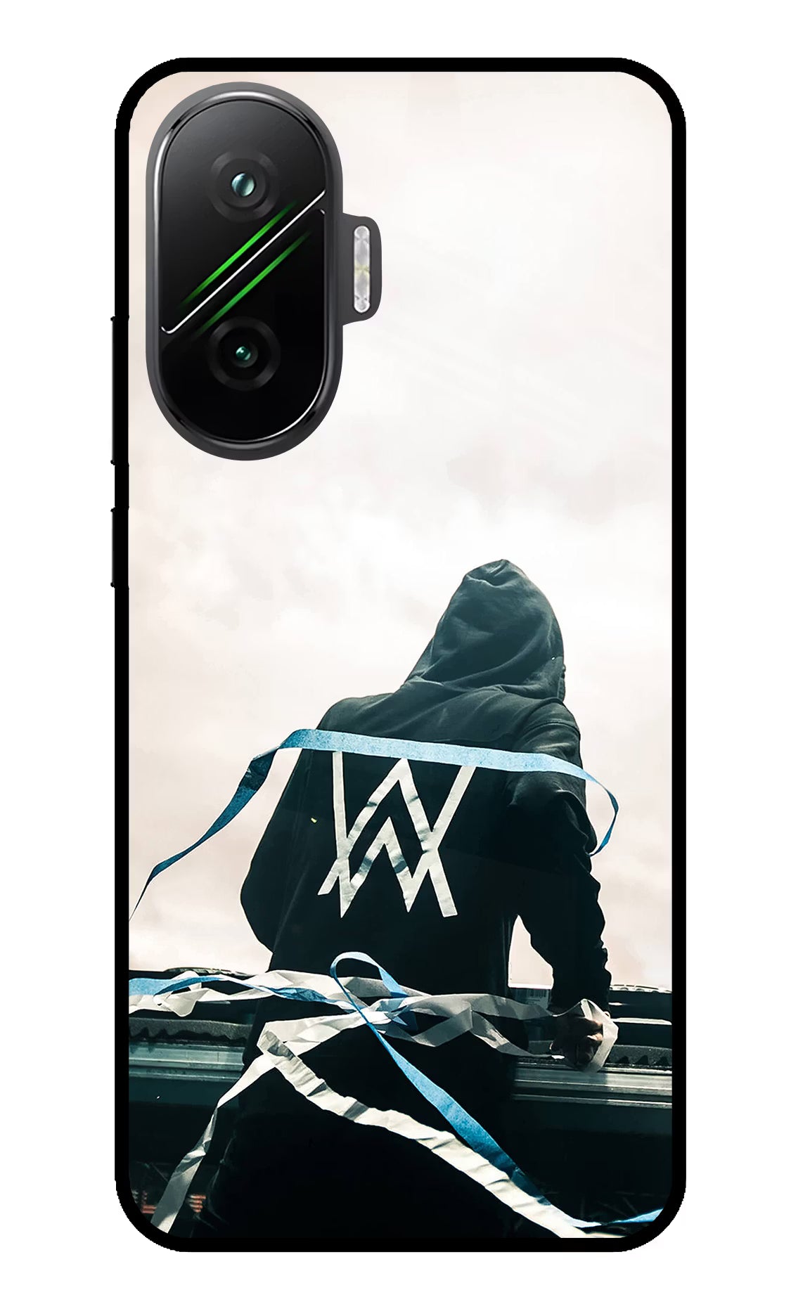 Alan Walker Poco F7 5G Glass Case Back Cover by Casekaro