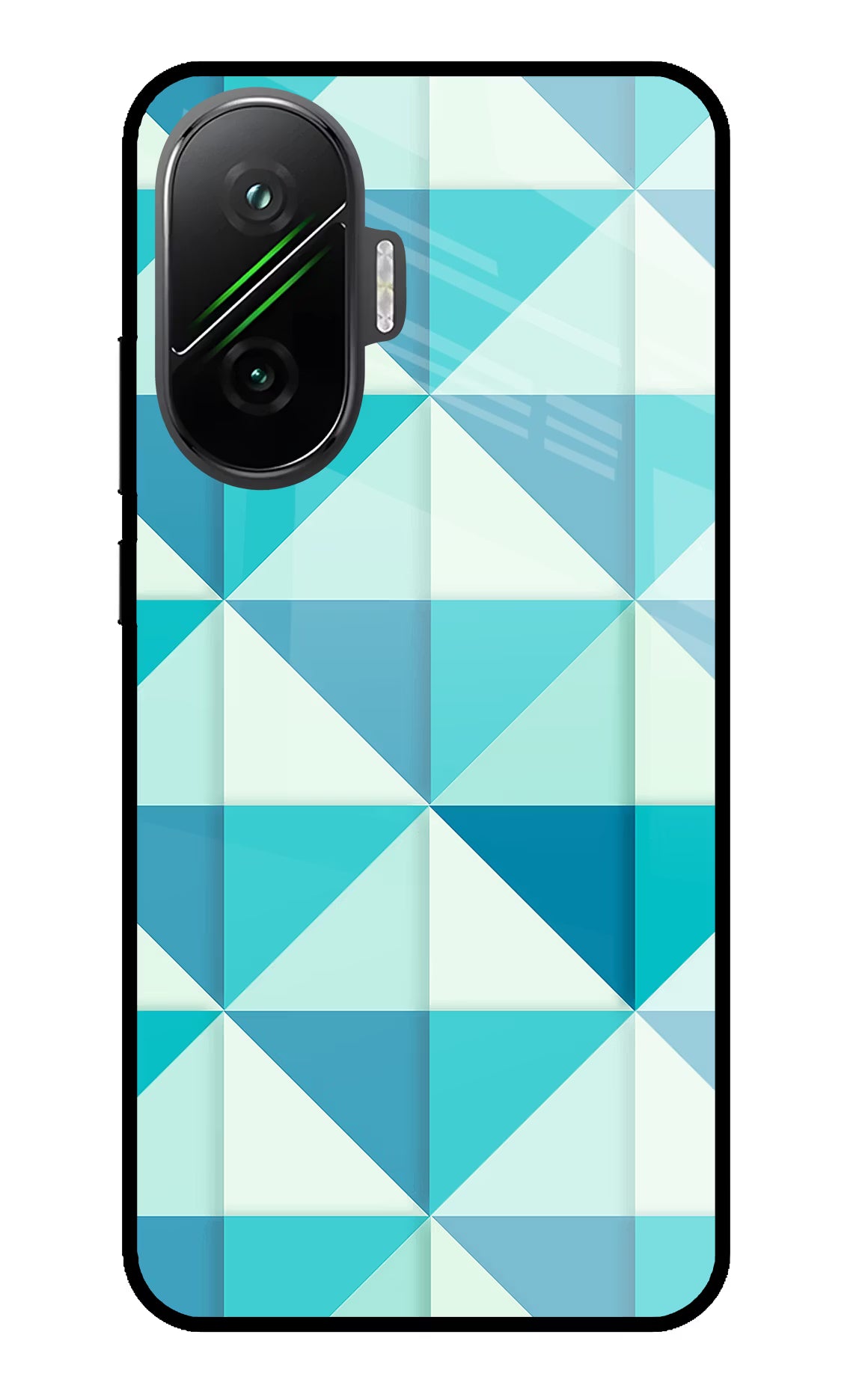 Abstract Poco F7 5G Glass Case
