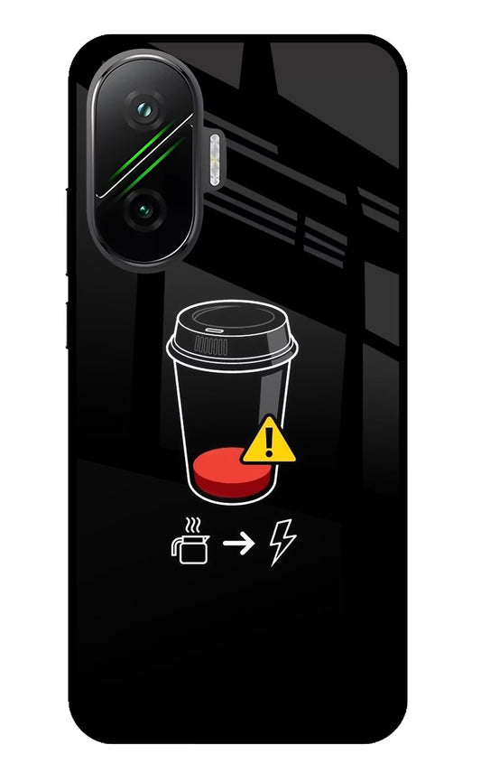 Coffee Poco F7 5G Glass Case