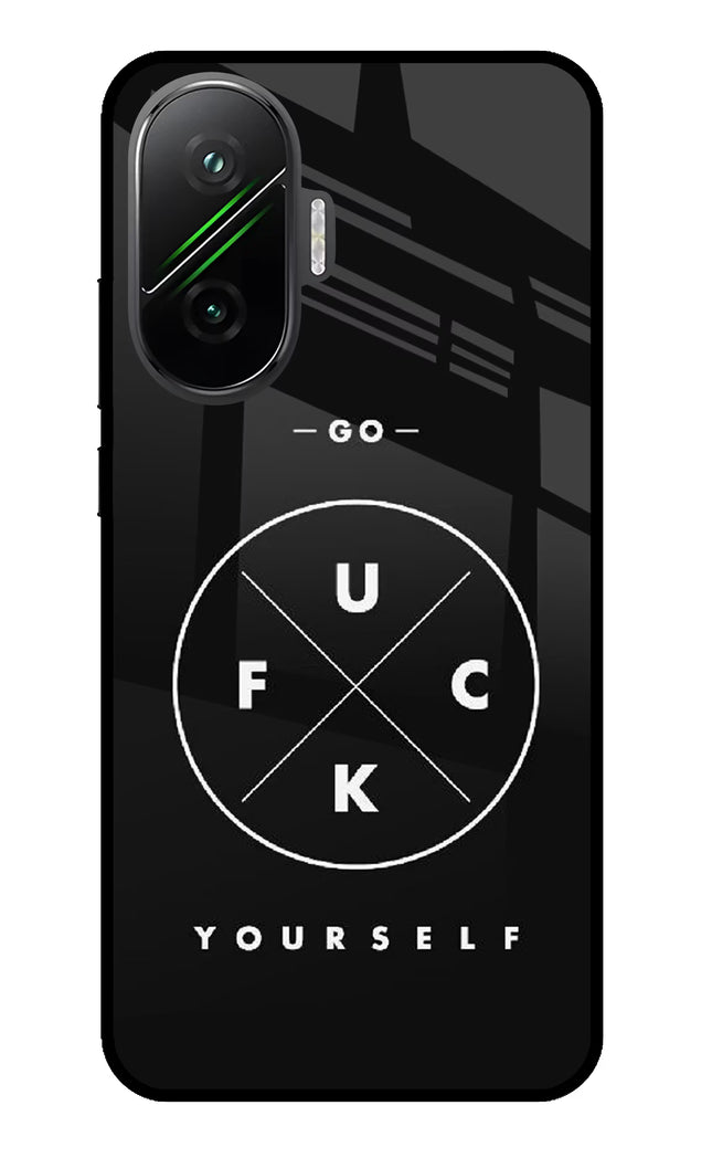 Go Fuck Yourself Poco F7 5G Glass Case