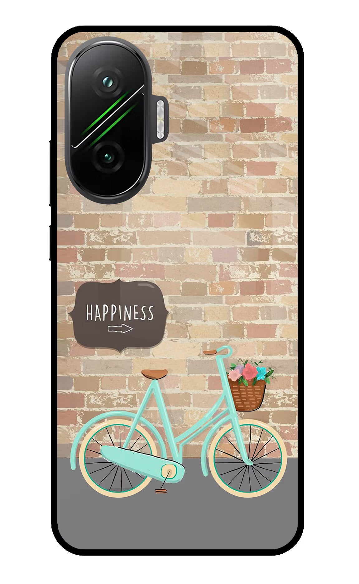 Happiness Artwork Poco F7 5G Glass Case