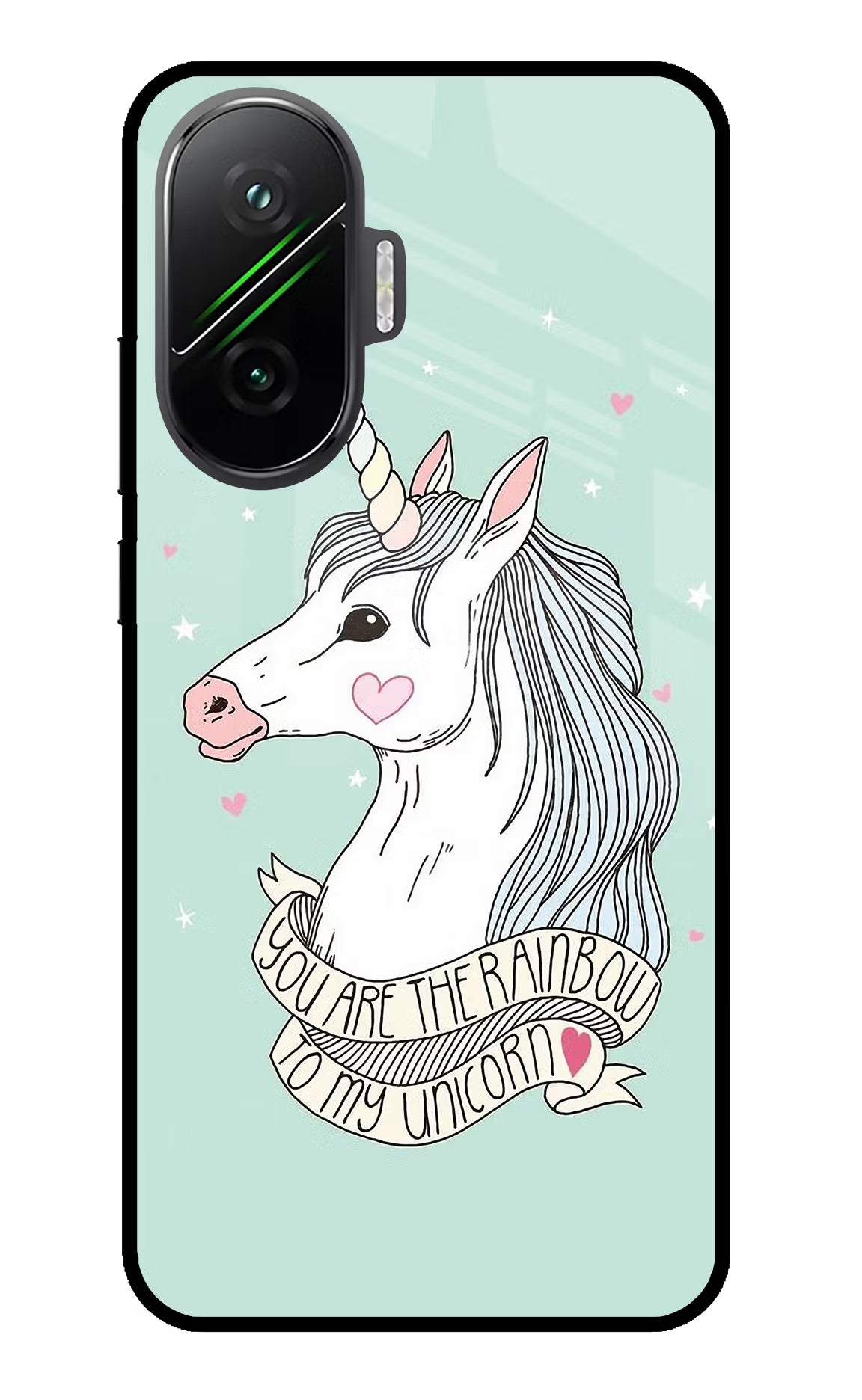 Unicorn Wallpaper Poco F7 5G Glass Case