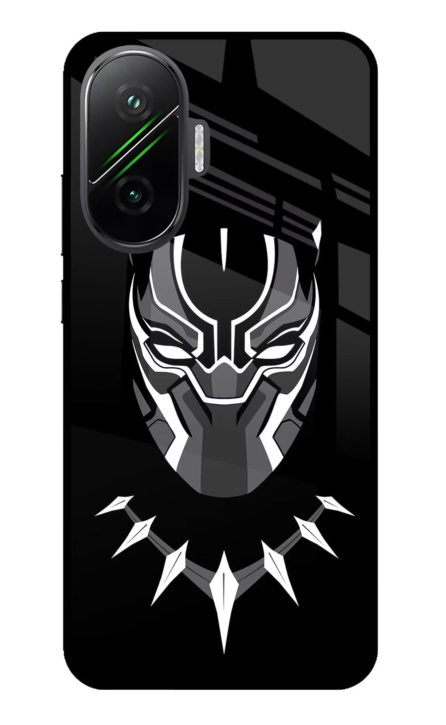 Black Panther Poco F7 5G Back Cover, Glass case