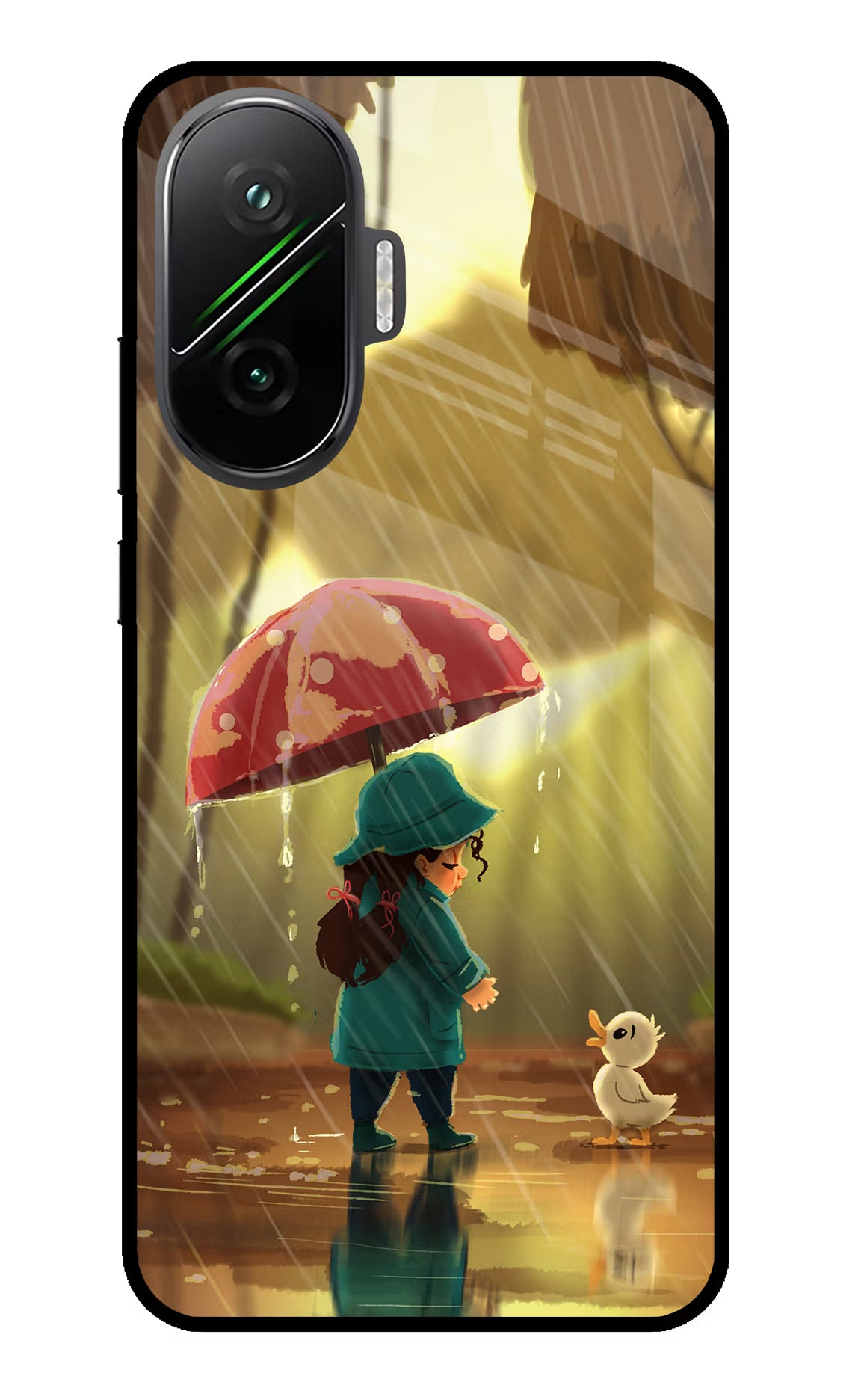 Rainy Day Poco F7 5G Glass Case