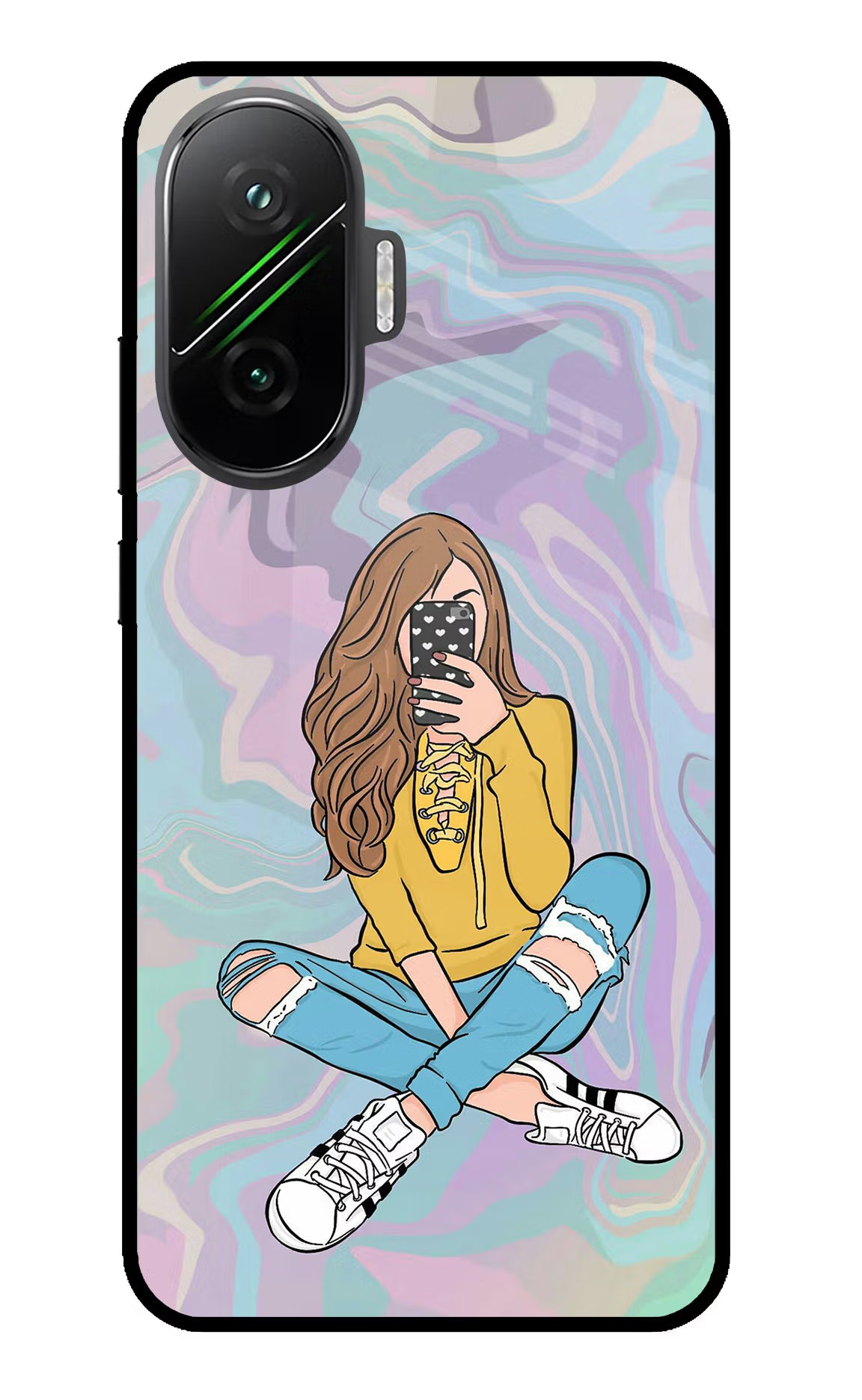 Selfie Girl Poco F7 5G Glass Case