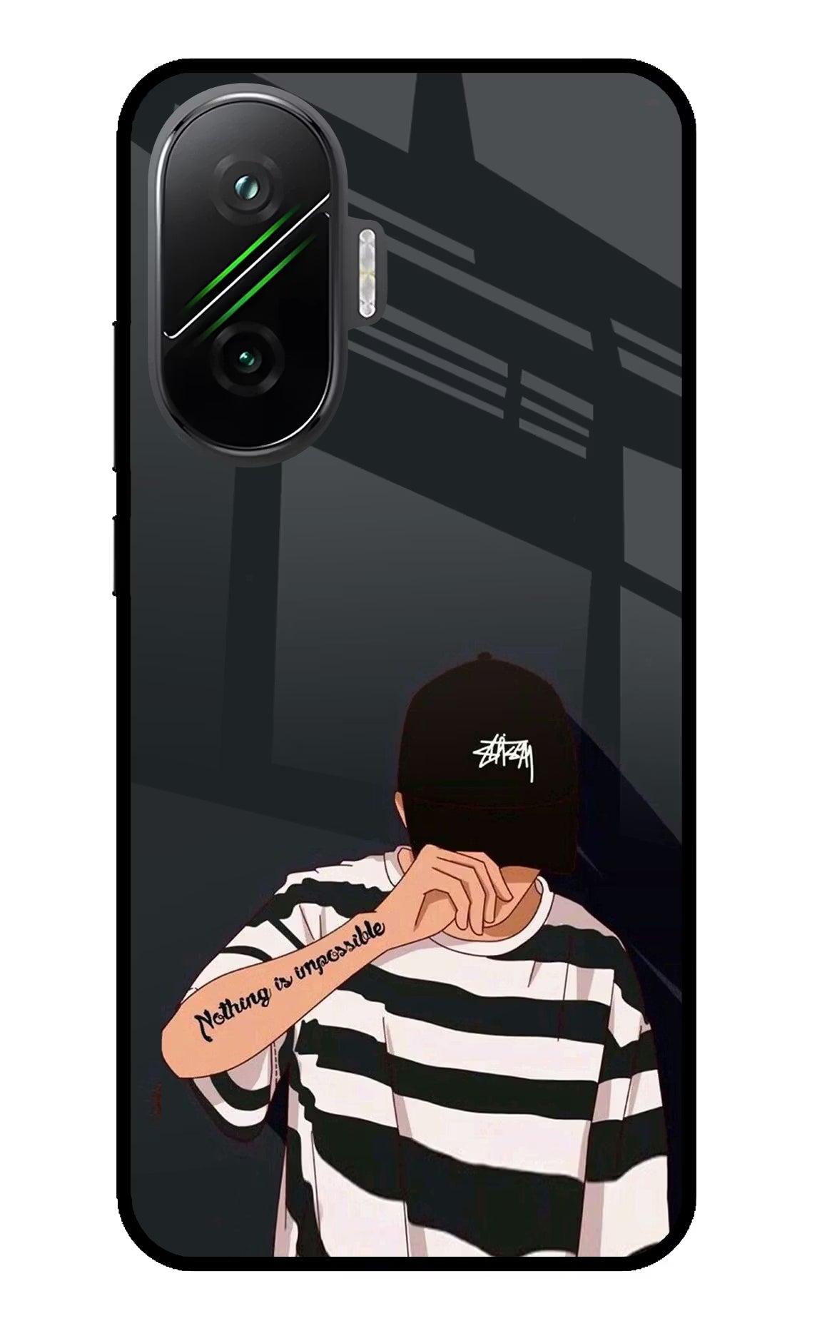 Aesthetic Boy Poco F7 5G Glass Case