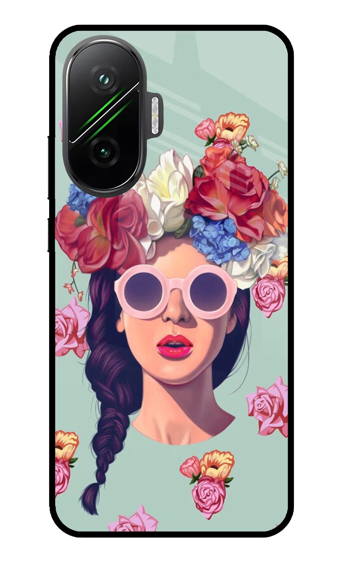 Pretty Girl Poco F7 5G Glass Case