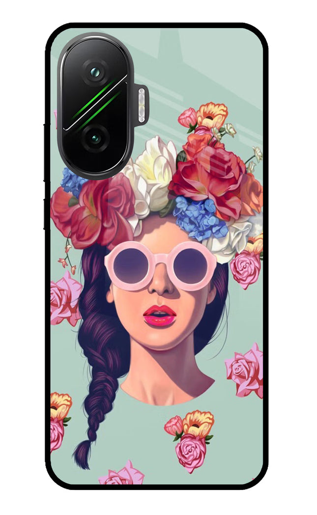 Pretty Girl Poco F7 5G Glass Case