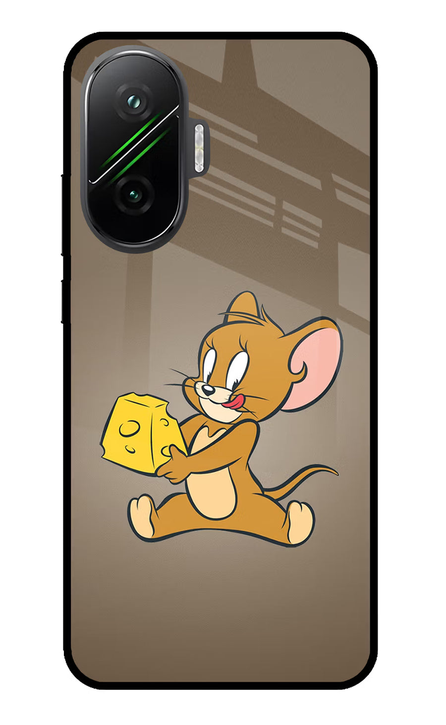 Jerry Poco F7 5G Back Cover, Glass case