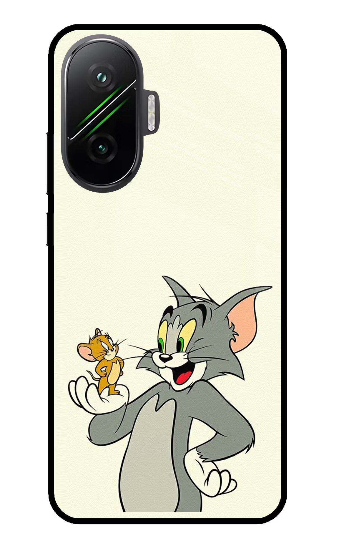 Tom & Jerry Poco F7 5G Glass Case Back Cover by Casekaro