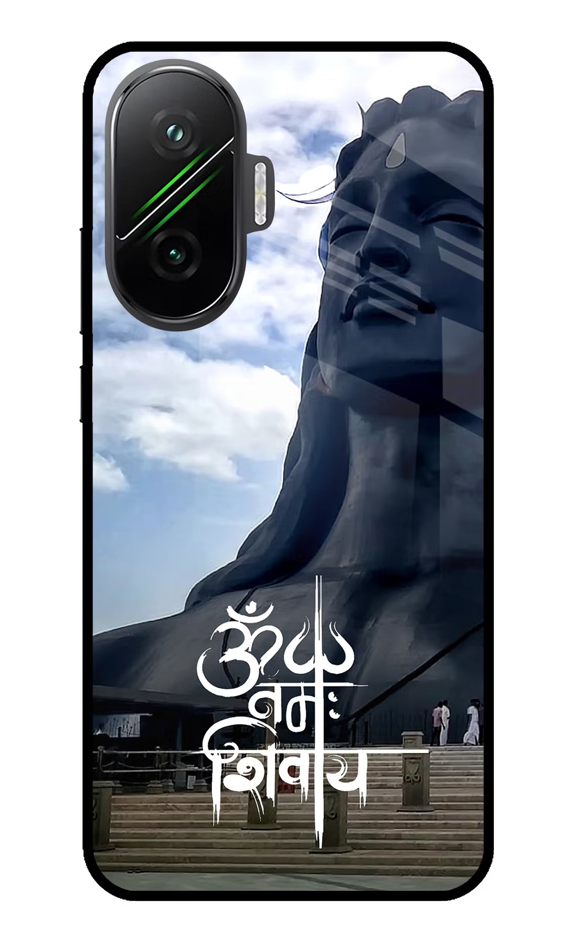 Om Namah Shivay Poco F7 5G Glass Case