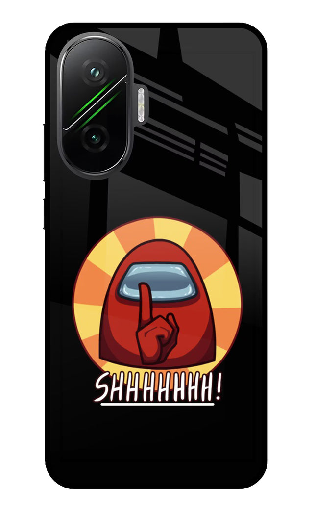 Among Us Shhh! Poco F7 5G Glass Case