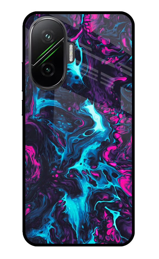 Abstract Poco F7 5G Glass Case