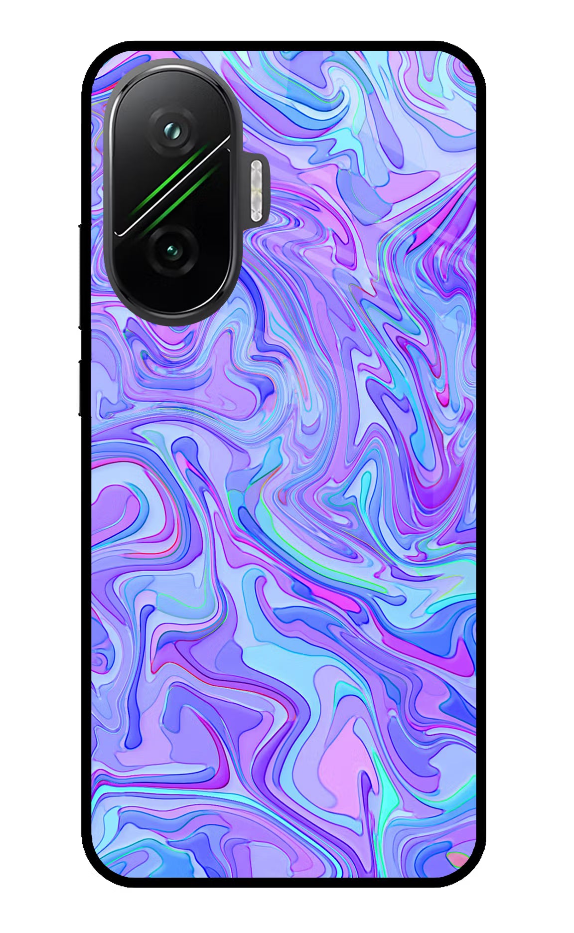 Glitter Poco F7 5G Glass Case