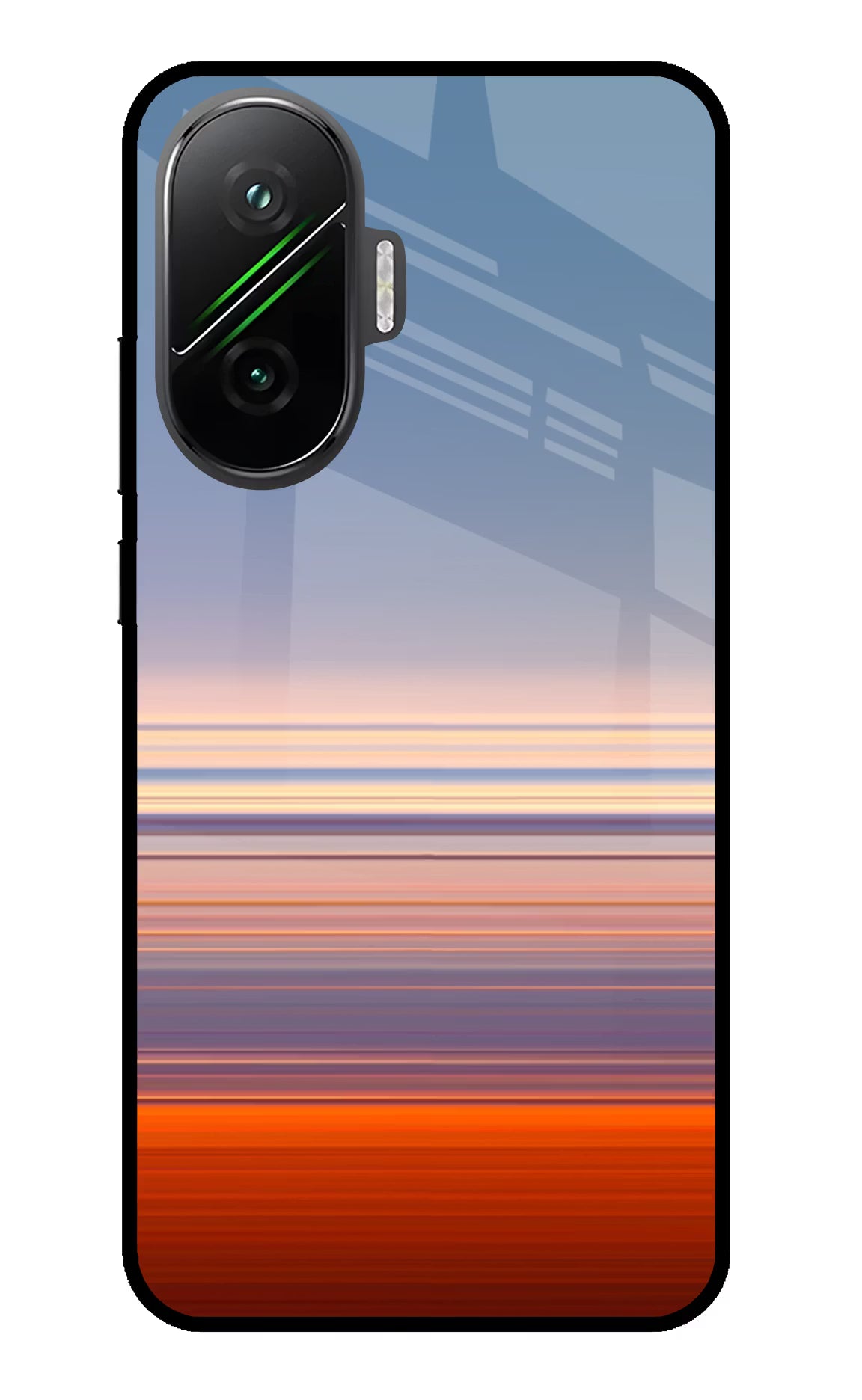 Morning Colors Poco F7 5G Glass Case Back Cover by Casekaro