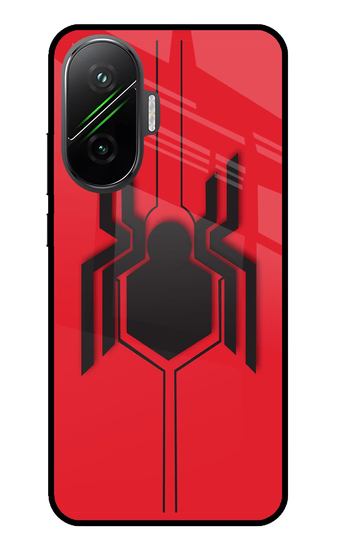 Spider Poco F7 5G Glass Case Back Cover by Casekaro