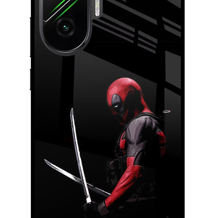 Deadpool Poco F7 5G Glass Case Back Cover by Casekaro