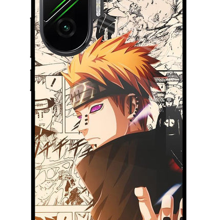 Pain Anime Poco F7 5G Glass Case Back Cover by Casekaro