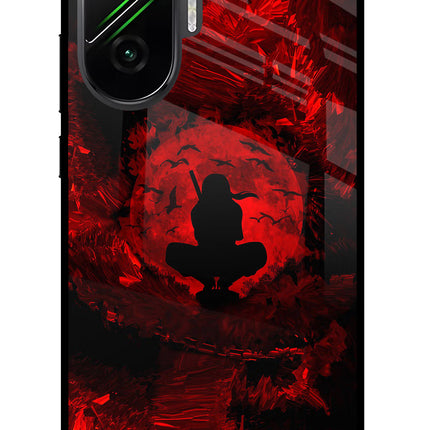 Itachi Uchiha Poco F7 5G Glass Case Back Cover by Casekaro