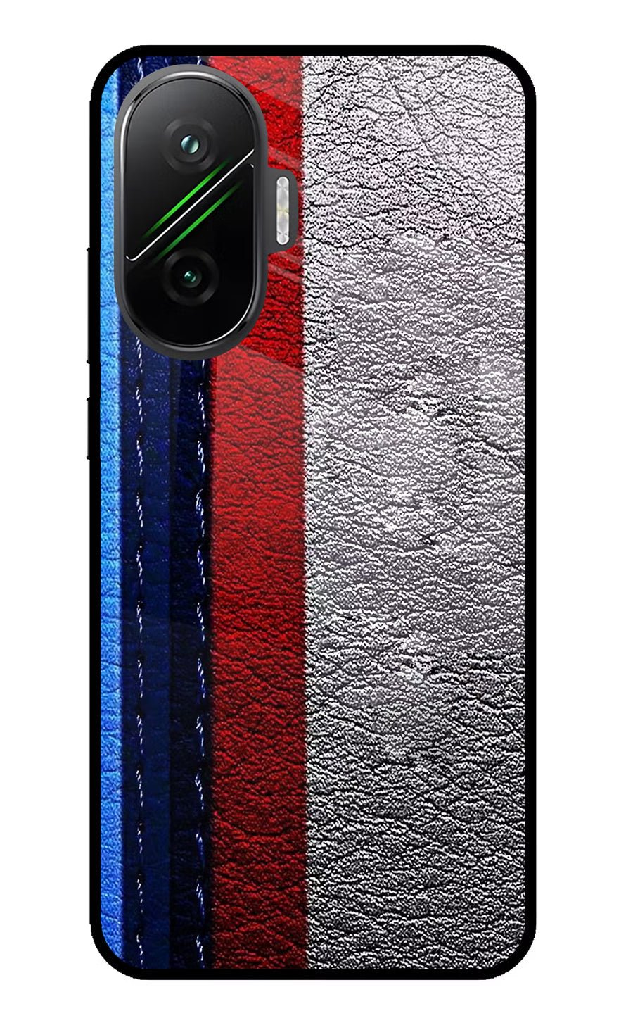 BMW Stripes Poco F7 5G Back Cover, Glass case