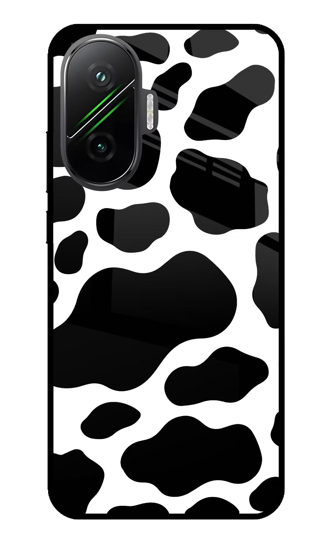 Cow Spots Poco F7 5G Glass Case