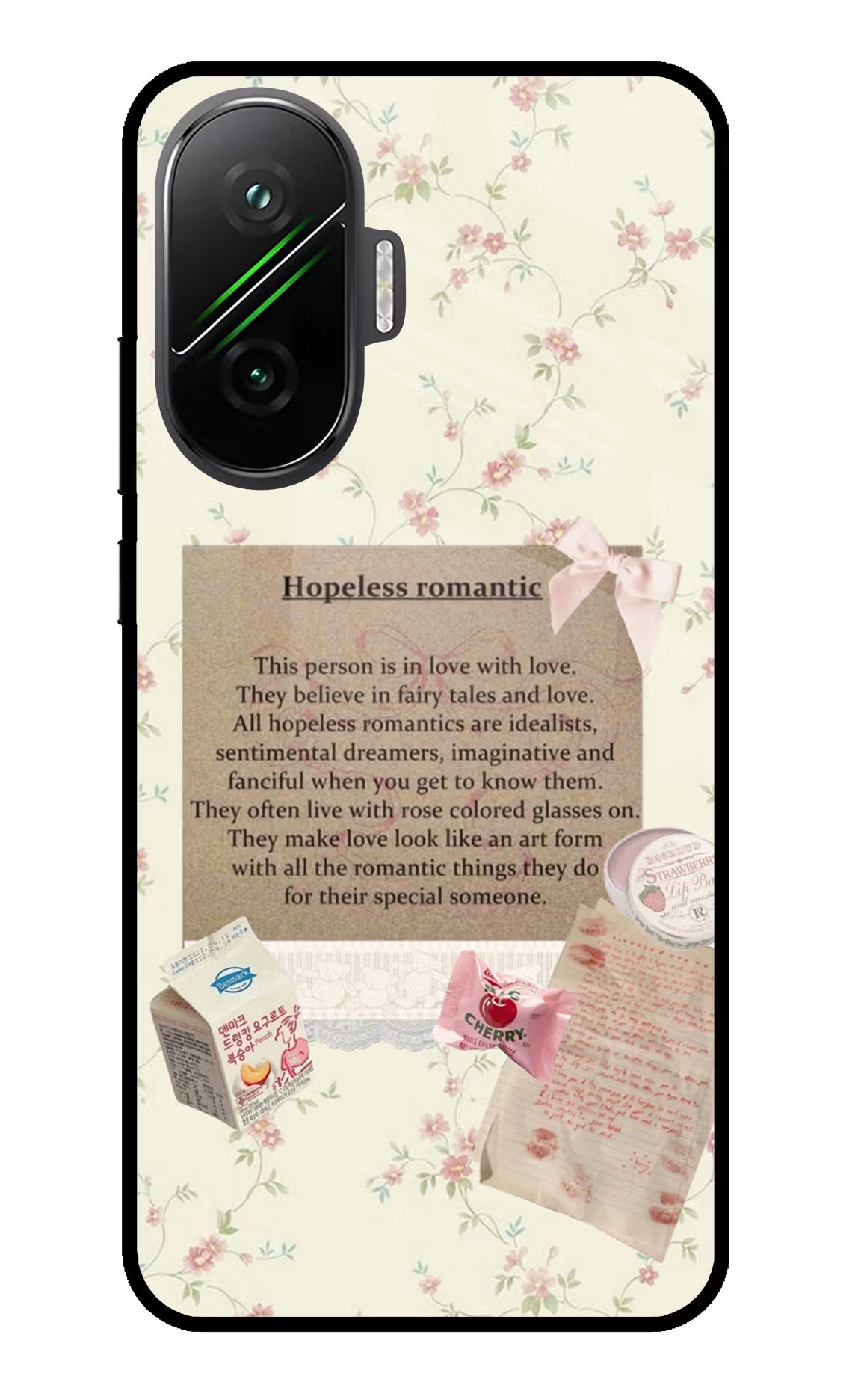 Hopeless Romantic Poco F7 5G Glass Case