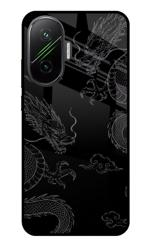Twin Dragons Poco F7 5G Glass Case