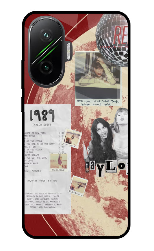 Taylor Swift Poco F7 5G Glass Case