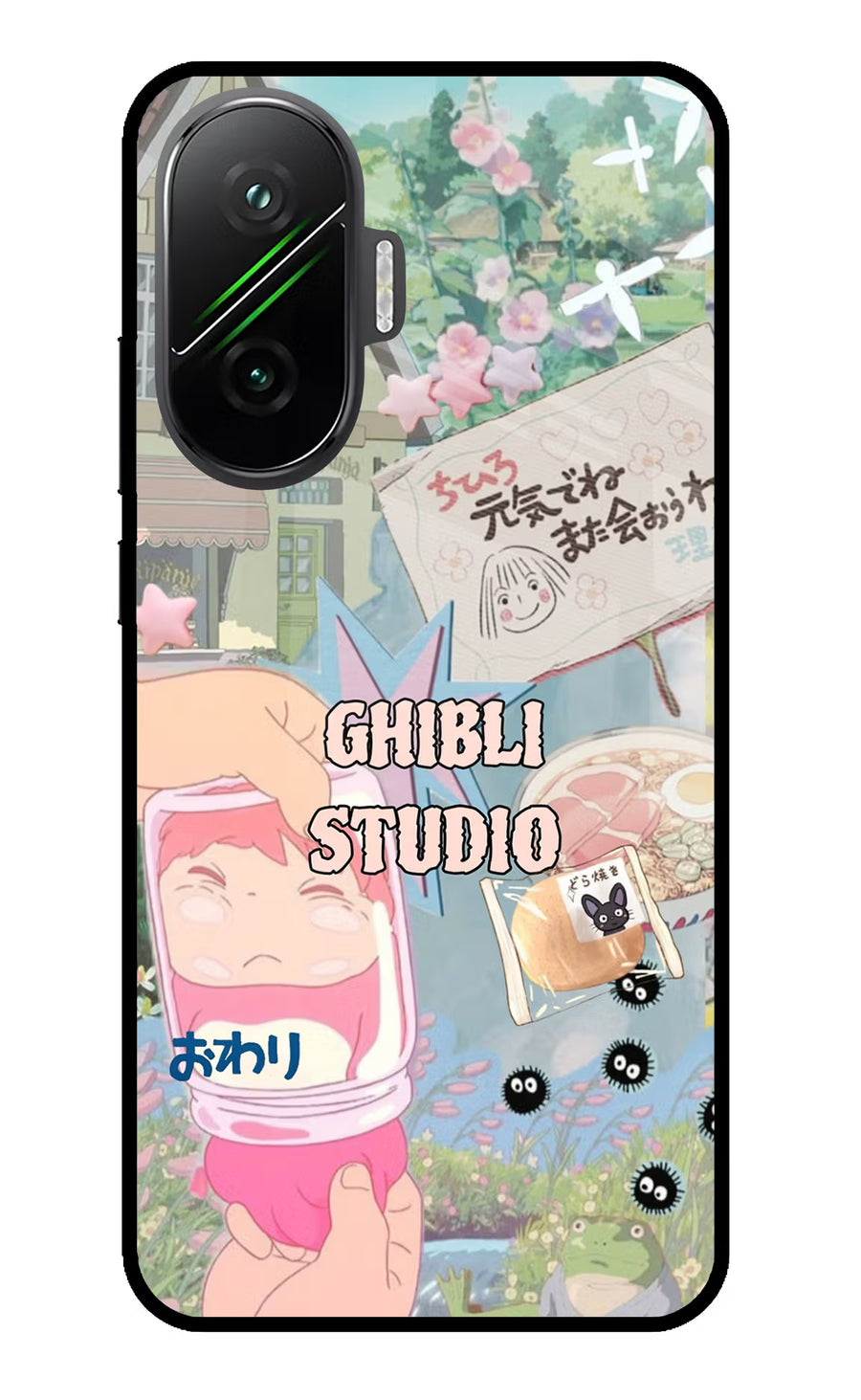 Studio Ghibli Poco F7 5G Back Cover, Glass case