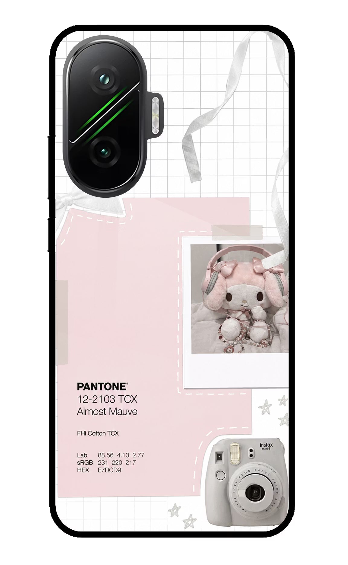 Pantone Asthetic Poco F7 5G Glass Case
