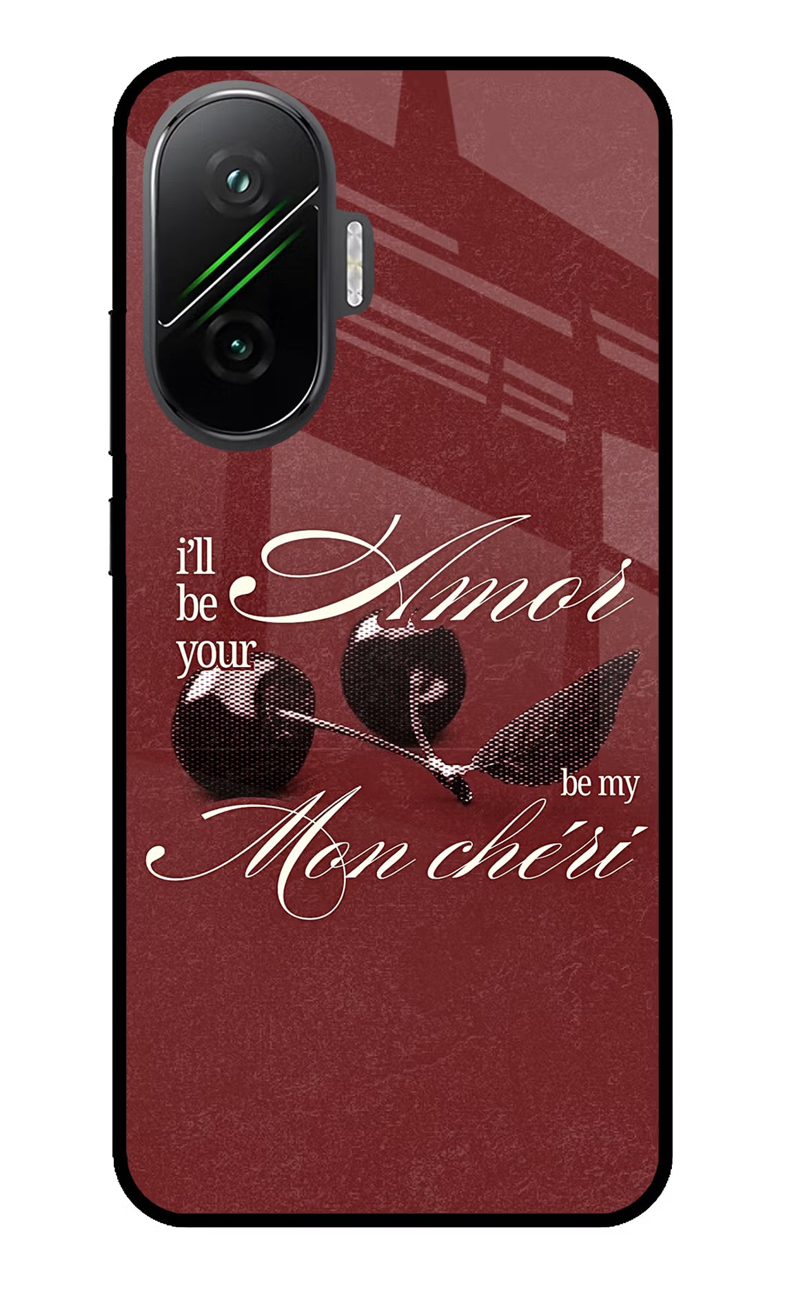 Velvet Cherry Poco F7 5G Glass Case