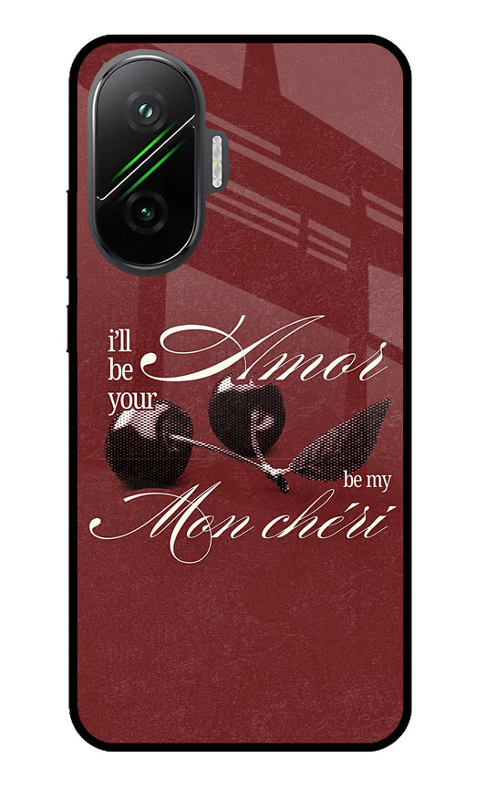 Velvet Cherry Poco F7 5G Glass Case