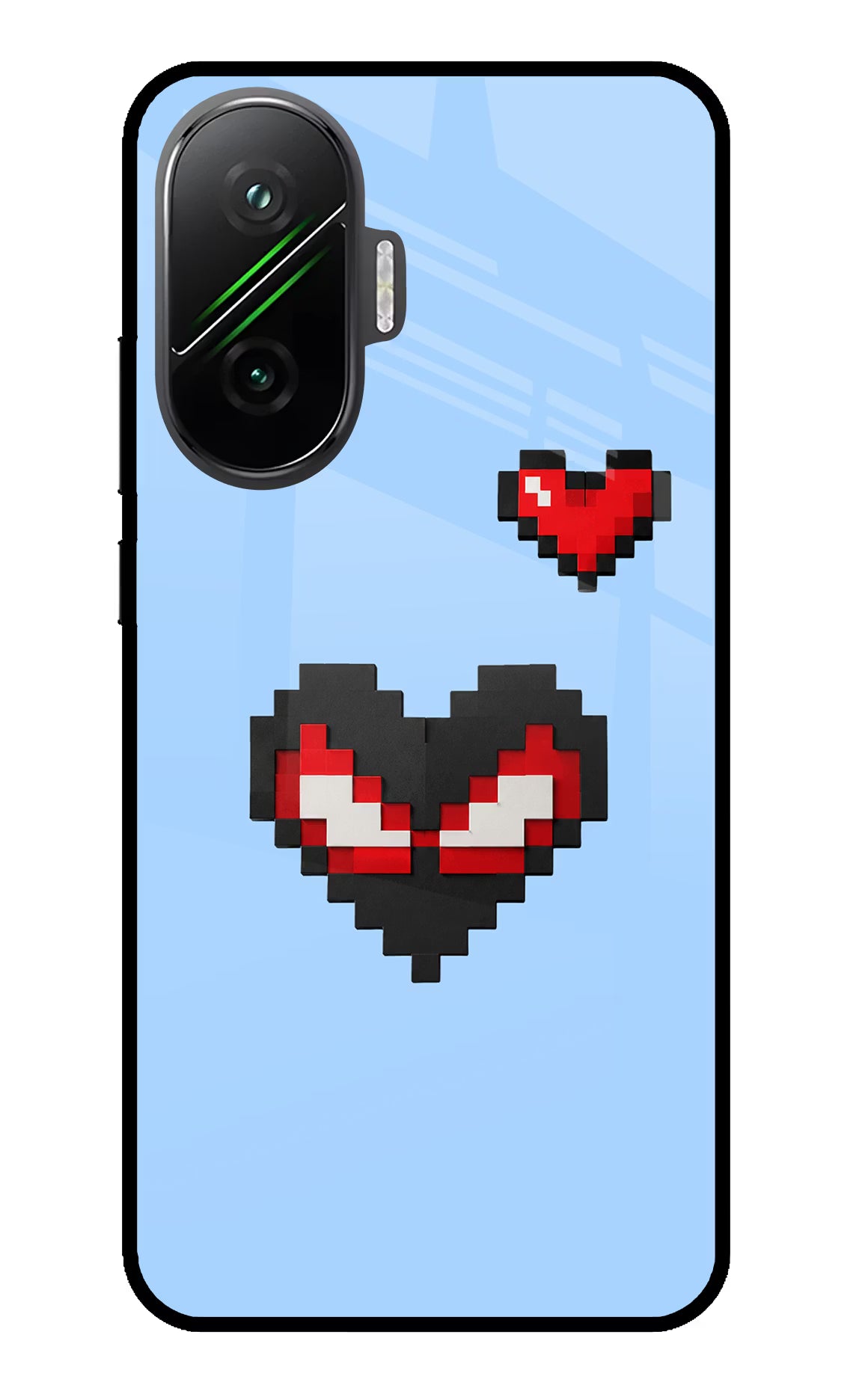 Peter Heart Poco F7 5G Glass Case