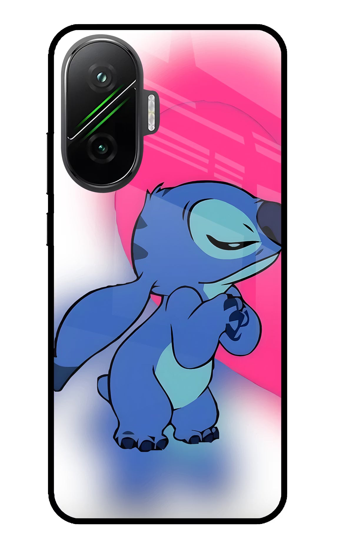 Stitch Hug Poco F7 5G Glass Case