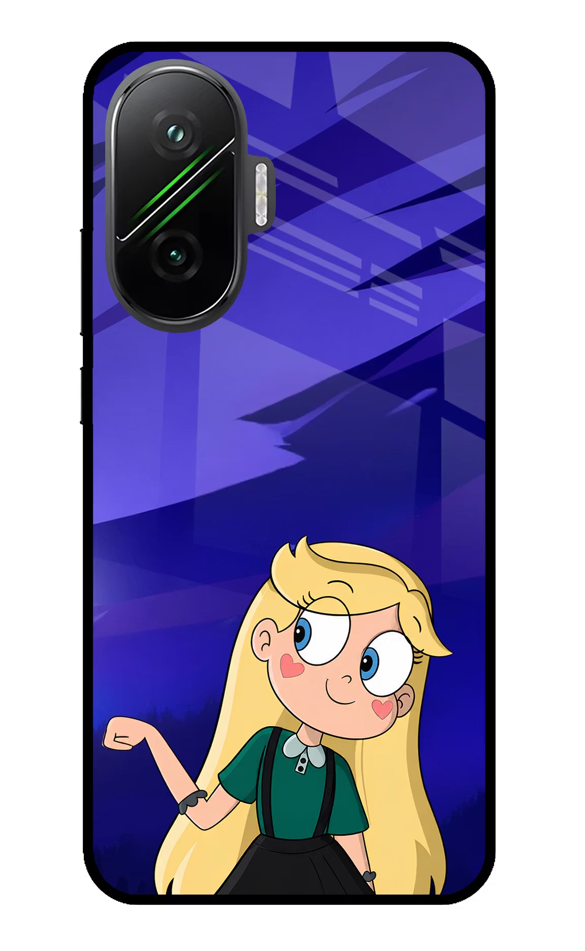Star Glow Poco F7 5G Glass Case