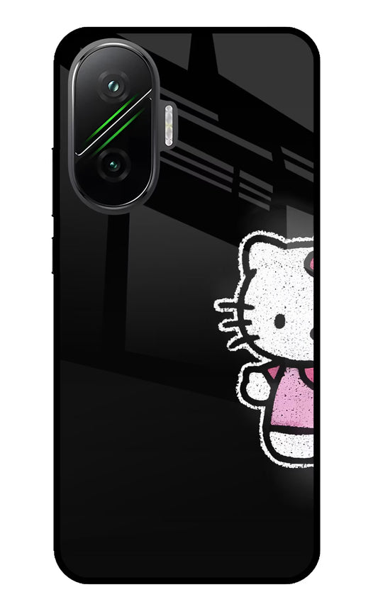 Kitty Charm Poco F7 5G Glass Case