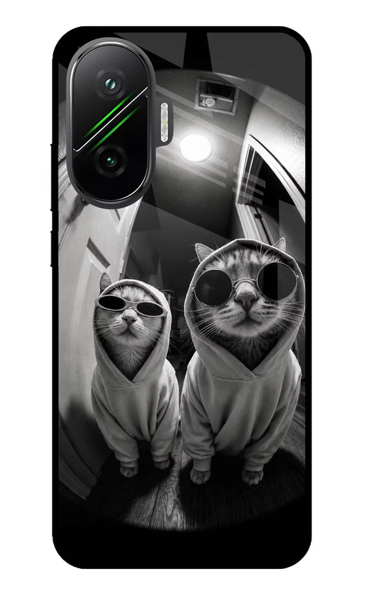 Hood Cats Poco F7 5G Glass Case
