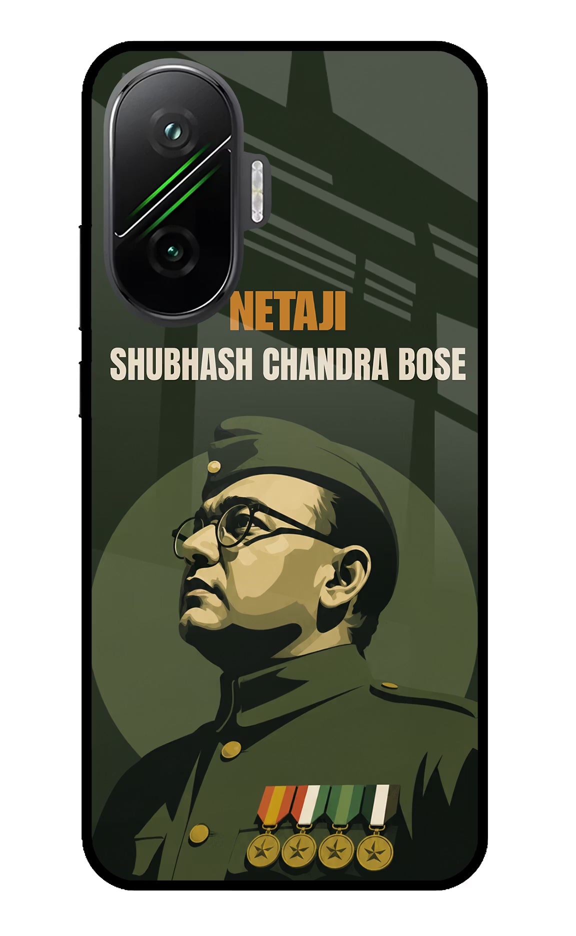 Netaji Legacy Poco F7 5G Glass Case