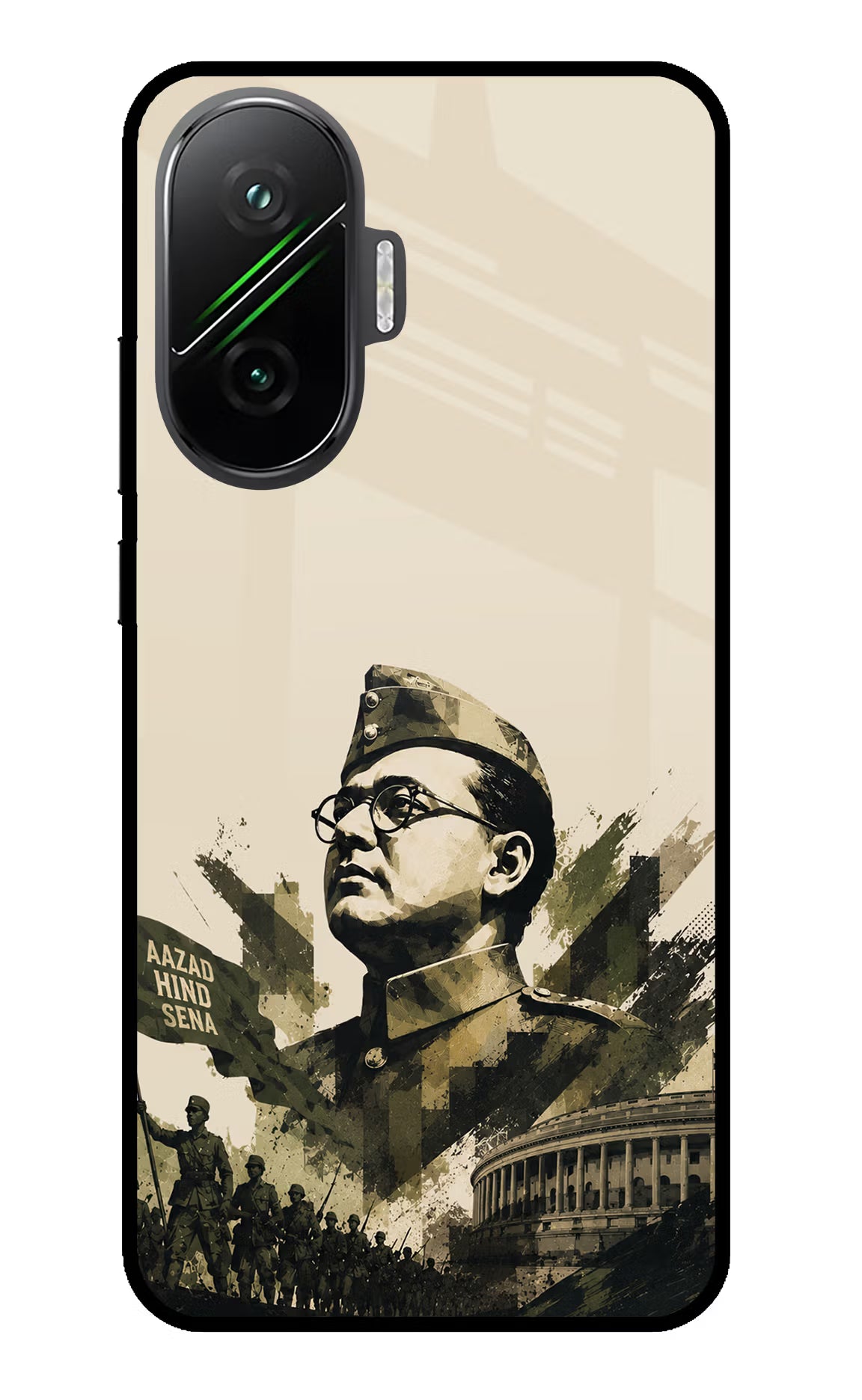 Netaji Rising Poco F7 5G Glass Case