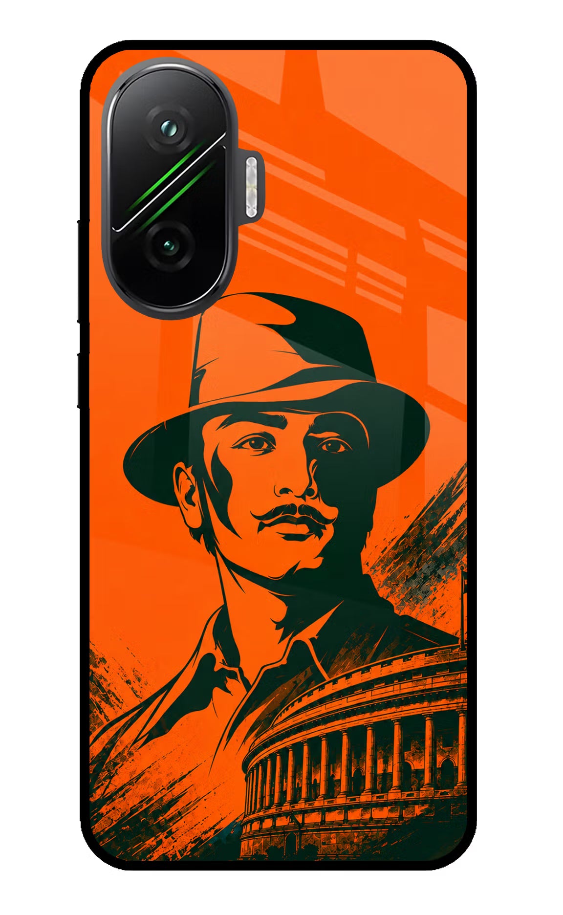 Bhagat Singh Legacy Poco F7 5G Glass Case
