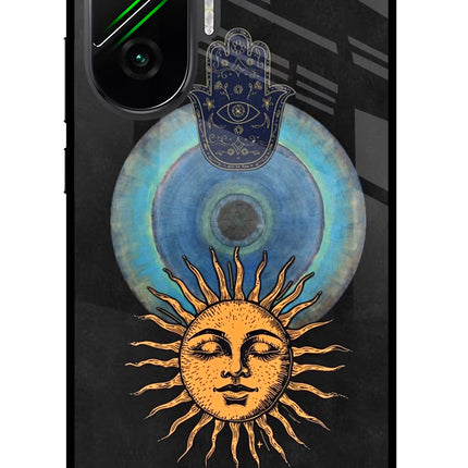 Divine Sun Poco F7 5G Glass Case